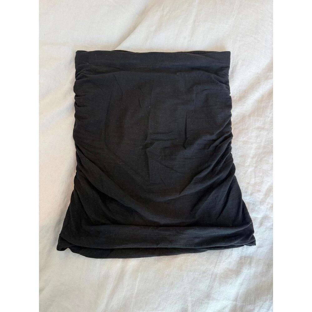 James Perse black shirred mini skirt NWOT